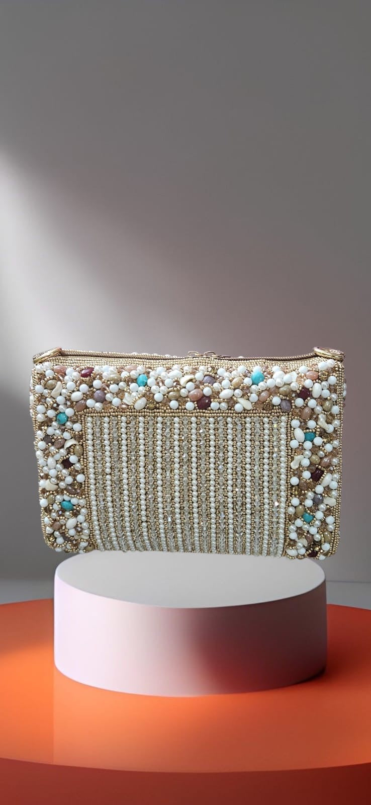 Pearl embroidery purses