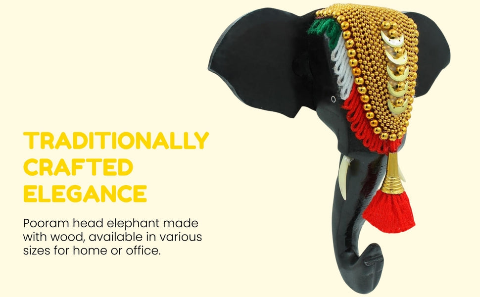 Wooden Elephant Face