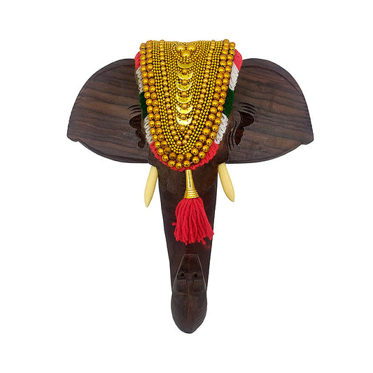 Wooden Elephant Face